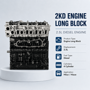 2.5L Diesel Engine Long Block 4 Cylinder Assembly for Toyota Hilux